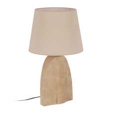 BASE LÁMPARA MESA NATURAL 25 X 11 X 36 CM BASE LÁMPARA MESA NATURAL 25 X 11 X 36 CM