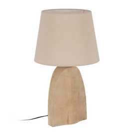 BASE LÁMPARA MESA NATURAL 25 X 11 X 36 CM