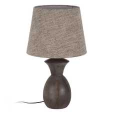 BASE LÁMPARA MESA MARRÓN MADERA DE MANGO 19 X 19 X 34 CM BASE LÁMPARA MESA MARRÓN MADERA DE MANGO 19 X 19 X 34 CM