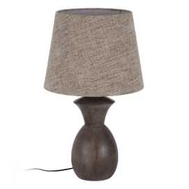 BASE LÁMPARA MESA MARRÓN MADERA DE MANGO 19 X 19 X 34 CM