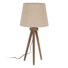 BASE LÁMPARA MESA MARRÓN MADERA DE MANGO 24 X 24 X 48 CM