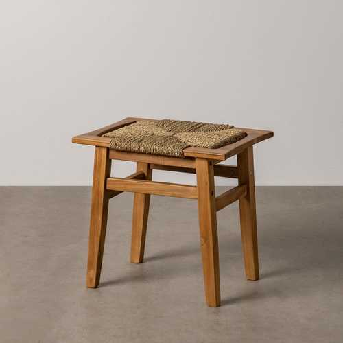 TABURETE NATURAL MADERA 49 X 35 X 45 CM