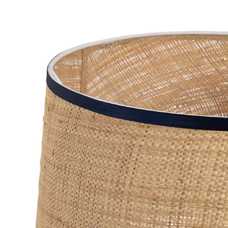 LÁMPARA MESA NEGRO-VERDE PORCELANA 23 X 23 X 40 CM