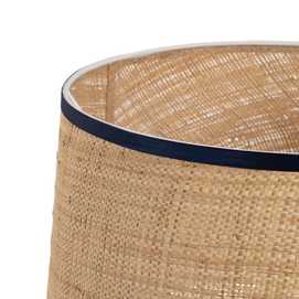 LÁMPARA MESA NEGRO-VERDE PORCELANA 23 X 23 X 40 CM