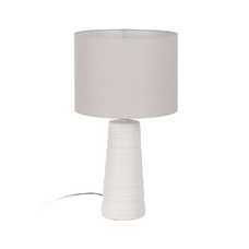 LÁMPARA MESA BLANCO CERÁMICA ILUMINACIÓN 35 X 35 X 63 CM