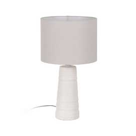 LÁMPARA MESA BLANCO CERÁMICA ILUMINACIÓN 35 X 35 X 63 CM
