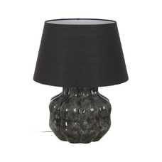 LÁMPARA MESA GRIS CERÁMICA ILUMINACIÓN 50 X 50 X 62,50 CM