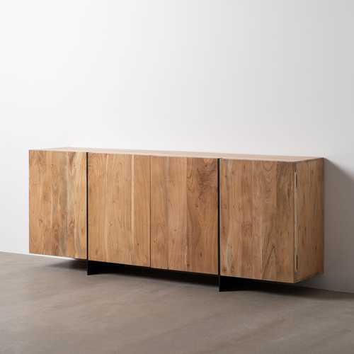 APARADOR NATURAL MADERA DE ACACIA SALÓN 200 X 40 X 80 CM