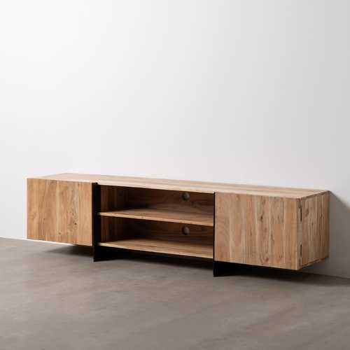 MUEBLE TV NATURAL MADERA DE ACACIA SALÓN 200 X 40 X 50 CM