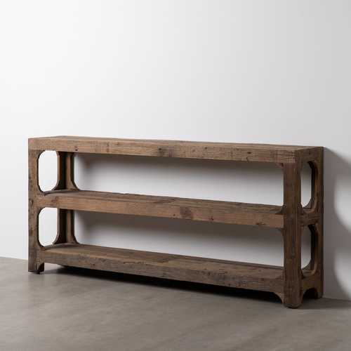 CONSOLA MARRÓN MADERA ENTRADA 200 X 38,50 X 92 CM
