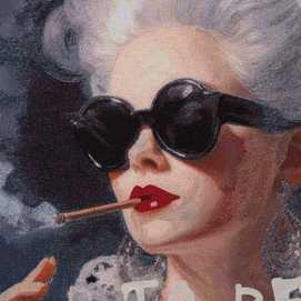 CUADRO "TO BE OR NOT TO BE" TEJIDO 130 X 190 CM