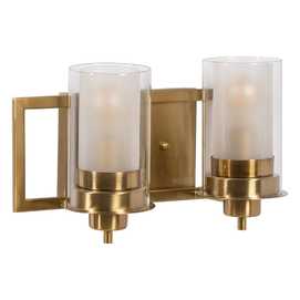 APLIQUE PARED ORO METAL / CRISTAL 36 X 17 X 21 CM