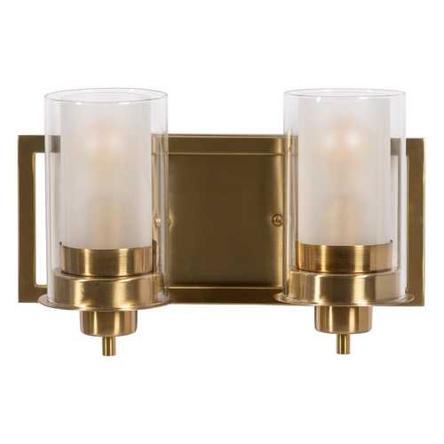 APLIQUE PARED ORO METAL / CRISTAL 36 X 17 X 21 CM