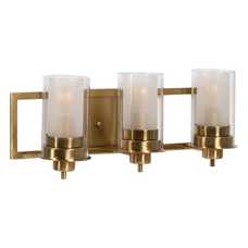 APLIQUE PARED ORO METAL / CRISTAL 56 X 17 X 21 CM