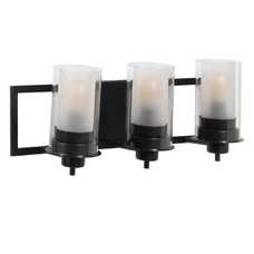 APLIQUE PARED NEGRO METAL / CRISTAL 56 X 17 X 21 CM