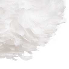 LÁMPARA TECHO BLANCO-ORO PLUMAS 40 X 40 X 25 CM