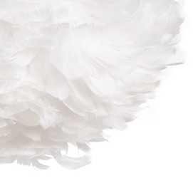 LÁMPARA TECHO BLANCO-ORO PLUMAS 40 X 40 X 25 CM