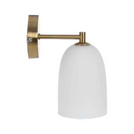 APLIQUE BLANCO-ORO CRISTAL-METAL 19 X 12 X 23,50 CM