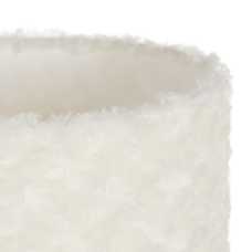 LÁMPARA MESA BLANCO-ORO TEJIDO-METAL 30 X 30 X 51 CM LÁMPARA MESA BLANCO-ORO TEJIDO-METAL 30 X 30 X 51 CM