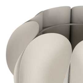 LÁMPARA MESA BLANCO METAL ILUMINACIÓN 37 X 37 X 62 CM