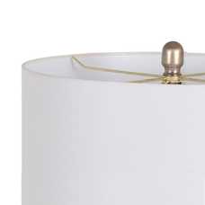 LÁMPARA MESA DORADO-BLANCO 41 X 41 X 72,50 CM
