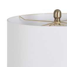 LÁMPARA MESA BLANCO-ORO METAL-MÁRMOL 38,50 X 38,50 X 75,50 C LÁMPARA MESA BLANCO-ORO METAL-MÁRMOL 38,50 X 38,50 X 75,50 C