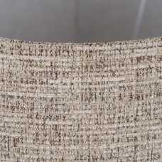 PANTALLA MARRÓN TEJIDO ILUMINACIÓN 35 X 35 X 26 CM