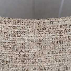 PANTALLA MARRÓN TEJIDO ILUMINACIÓN 40 X 40 X 30 CM