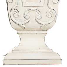 LÁMPARA MESA BLANCO ROZADO 35 X 45 X 64 CM