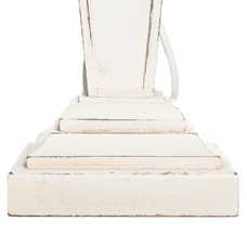 LÁMPARA MESA BLANCO ROZADO DM-TEJIDO 30 X 37 X 64 CM