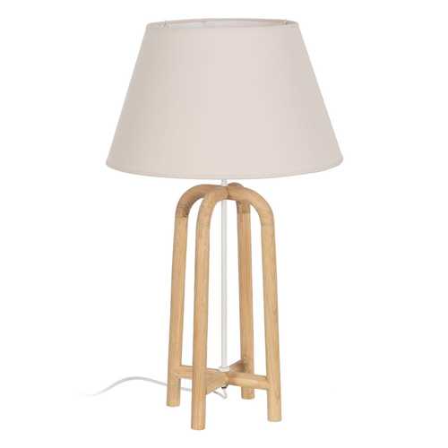 LÁMPARA MESA MARRÓN RESINA-TEJIDO 40 X 40 X 68 CM