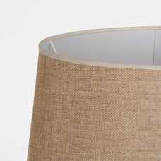 LÁMPARA MESA BLANCO-BEIGE CERÁMICA 40 X 40 X 72 CM LÁMPARA MESA BLANCO-BEIGE CERÁMICA 40 X 40 X 72 CM