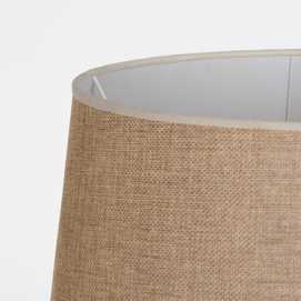 LÁMPARA MESA BLANCO-BEIGE CERÁMICA 40 X 40 X 72 CM