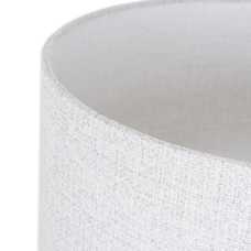 LÁMPARA MESA BLANCO MADERA / TEJIDO 40 X 22 X 76 CM