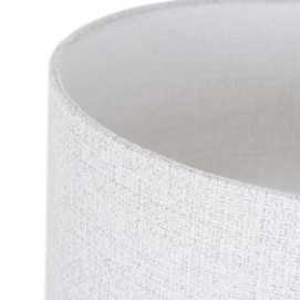 LÁMPARA MESA BLANCO MADERA / TEJIDO 40 X 22 X 76 CM