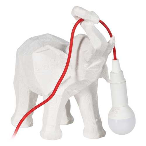LÁMPARA MESA ELEFANTE BLANCO POLIRESINA 27 X 13 X 24,50 CM