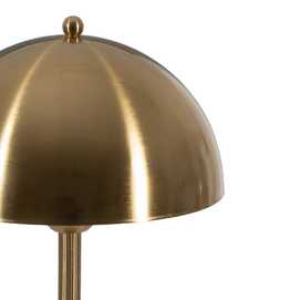 LÁMPARA MESA ORO METAL ILUMINACIÓN 25 X 25 X 42 CM