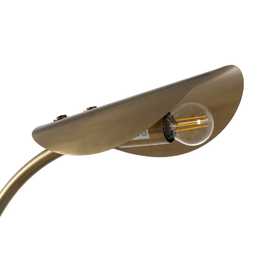 LÁMPARA MESA ORO METAL ILUMINACIÓN 34 X 20 X 65 CM