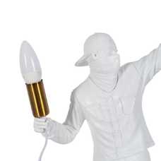 LÁMPARA MESA CHICO BLANCO RESINA 32 X 13 X 52 CM LÁMPARA MESA CHICO BLANCO RESINA 32 X 13 X 52 CM