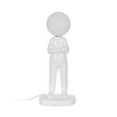 LÁMPARA MESA FIGURA BLANCO RESINA 18,50 X 14 X 45 CM
