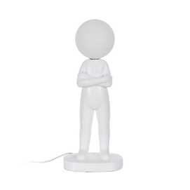 LÁMPARA MESA FIGURA BLANCO RESINA 18,50 X 14 X 45 CM