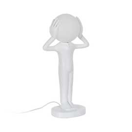 LÁMPARA MESA FIGURA BLANCO RESINA 27 X 18 X 52,50 CM