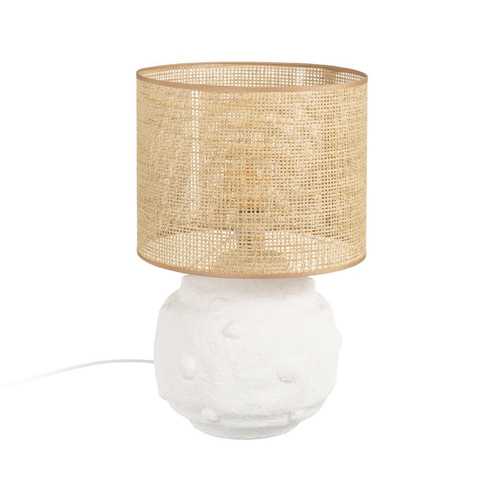 LÁMPARA MESA CERÁMICA ILUMINACIÓN 30 X 30 X 48 CM