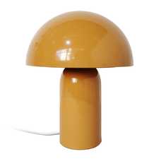 LÁMPARA MESA NARANJA METAL 20 X 20 X 24,50 CM