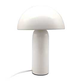 LÁMPARA MESA BLANCO METAL 22 X 22 X 31,50 CM