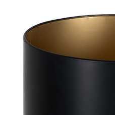 LÁMPARA SUELO ORO-NEGRO METAL 30 X 30 X 168 CM LÁMPARA SUELO ORO-NEGRO METAL 30 X 30 X 168 CM