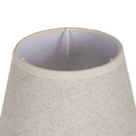 LÁMPARA SUELO MARRÓN-CREMA METAL-TEJIDO 38 X 34 X 138 CM