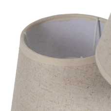 LÁMPARA SUELO MARRÓN-CREMA METAL-TEJIDO 30 X 36 X 144 CM LÁMPARA SUELO MARRÓN-CREMA METAL-TEJIDO 30 X 36 X 144 CM