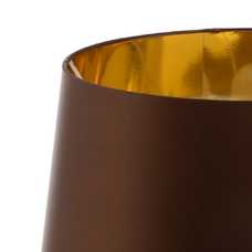 LÁMPARA SUELO MARRÓN-ORO METAL-CRISTAL 43 X 43 X 156 CM LÁMPARA SUELO MARRÓN-ORO METAL-CRISTAL 43 X 43 X 156 CM