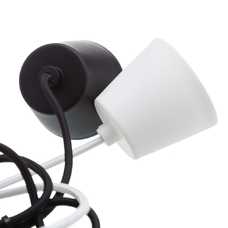 PORTALÁMPARAS COLGANTE NEGRO PLÁSTICO 4,50 X 4,50 X 10 CM PORTALÁMPARAS COLGANTE NEGRO PLÁSTICO 4,50 X 4,50 X 10 CM